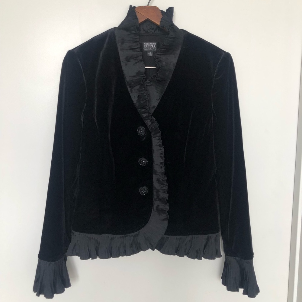 Vintage Black Velvet Blazer